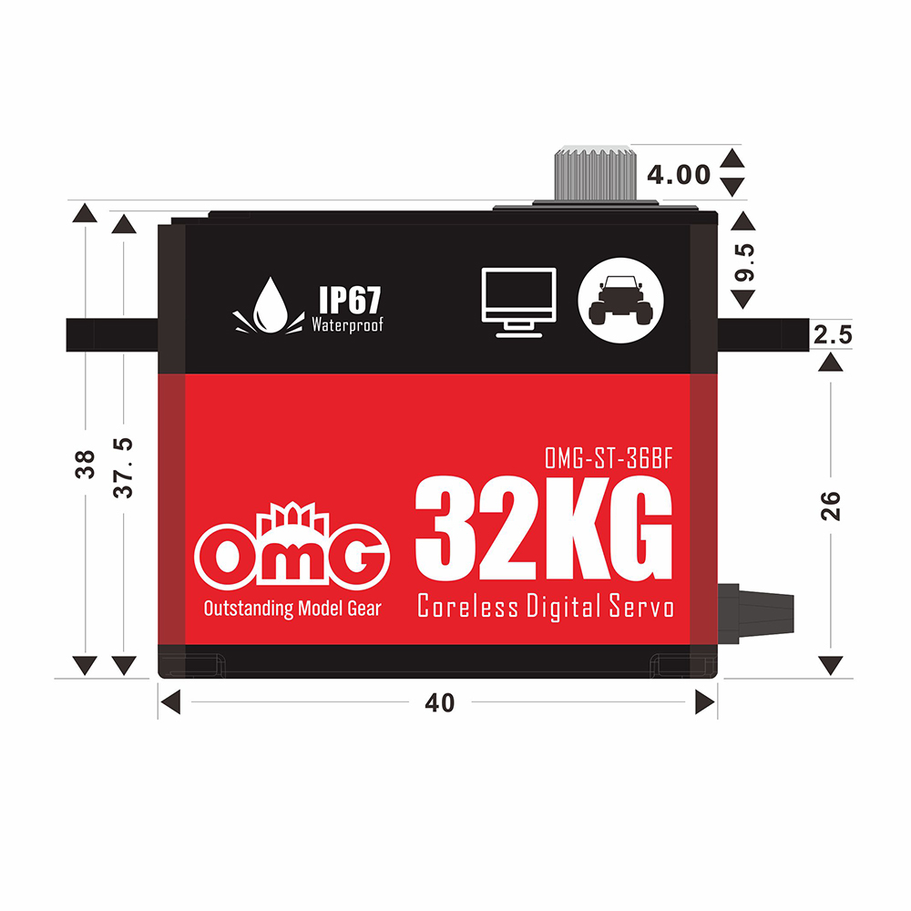 OMG-ST-32CF For 1:10 1:8 RC Car And Plane Above 60CC