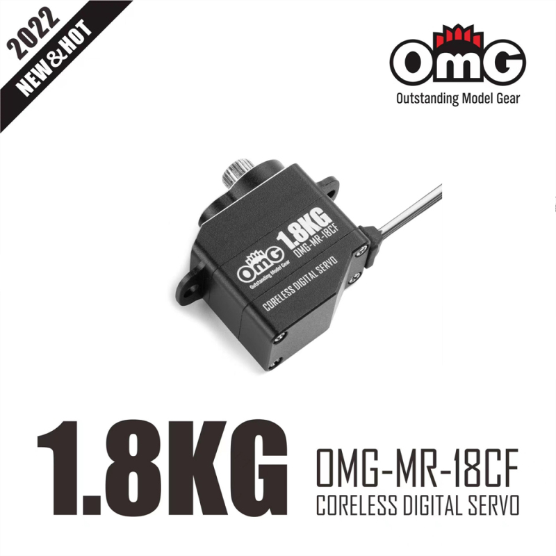 OMG Micro Size Full Metal Coreless Digital Servo for MiNIZ 1/18 1/24 1/28 RC Cars (1 PCS) OMG-MR-18CF