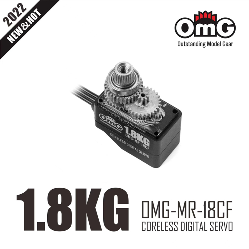 OMG Micro Size Full Metal Coreless Digital Servo for MiNIZ 1/18 1/24 1/28 RC Cars (1 PCS) OMG-MR-18CF