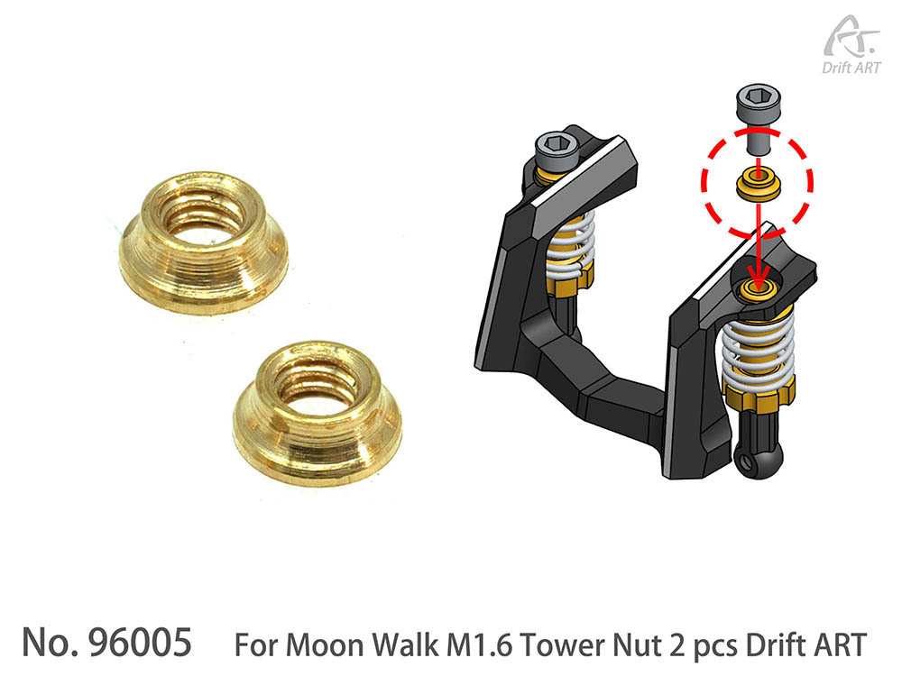 Drift ART M1.6 Tower Nut 2 pcs 96002 For Moon Walk 96005