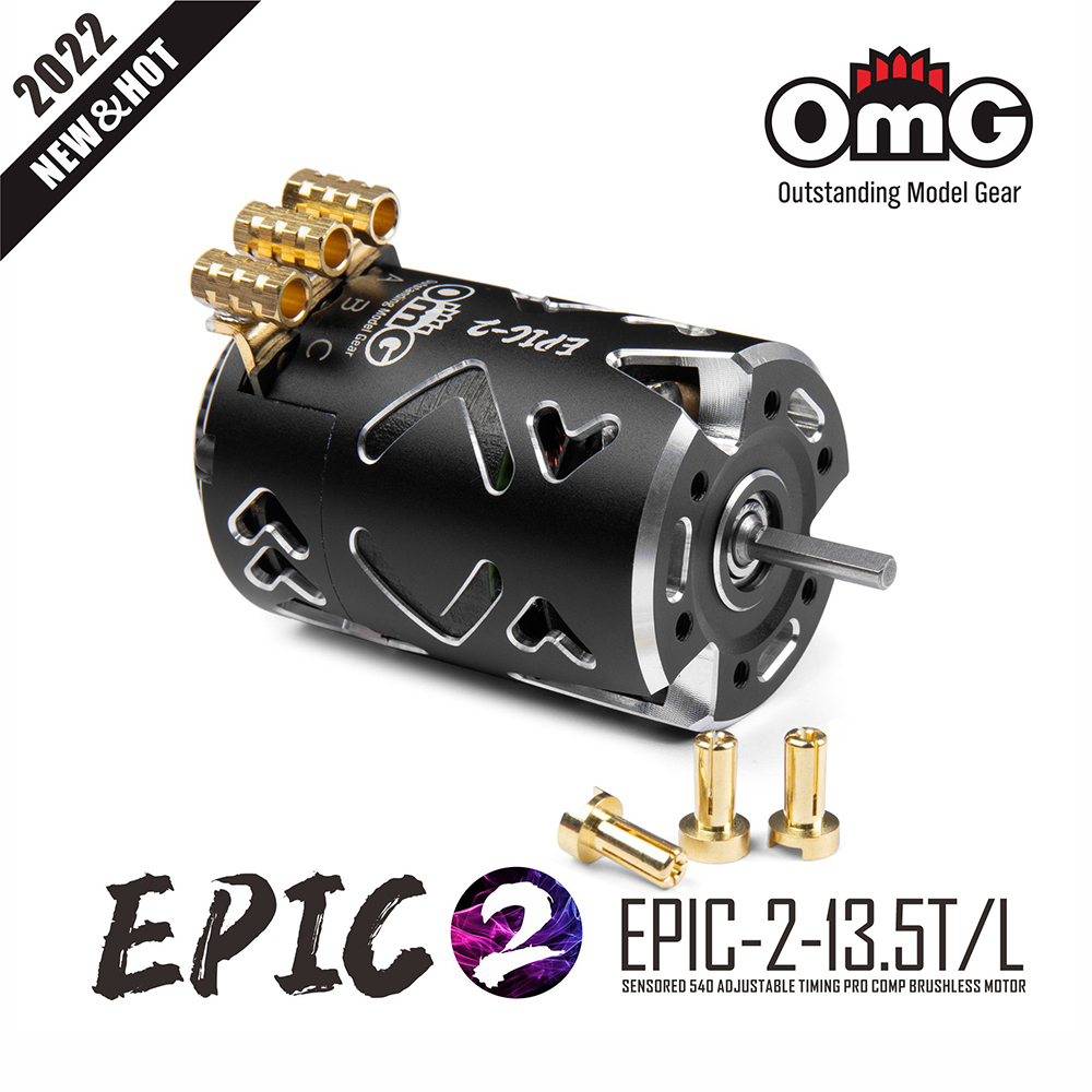 OMG-EPIC-2-13.5T/L Sensored Brushless Top Motor For 1/10 Drifting Car