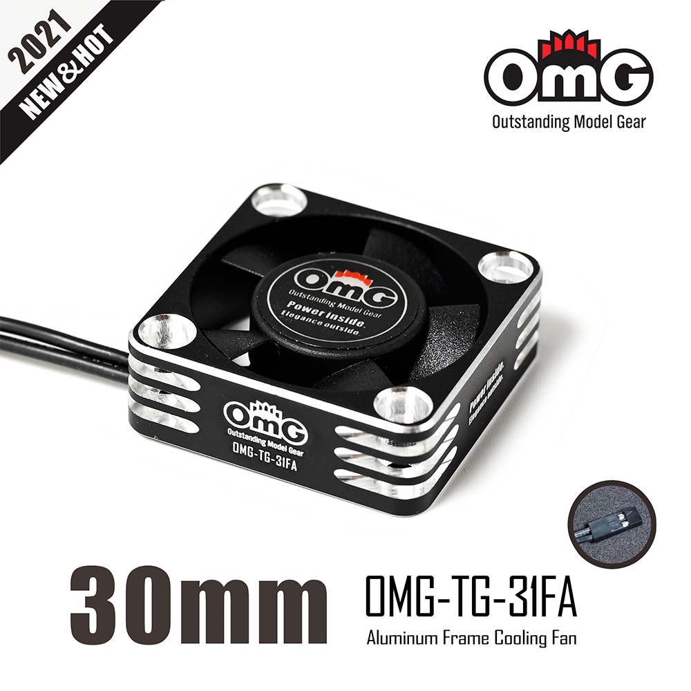 OMG-TG-31FA High Speed Aluminum Frame Cooling Fan For 1:10 RC Drifte/On-Road Car's Motor