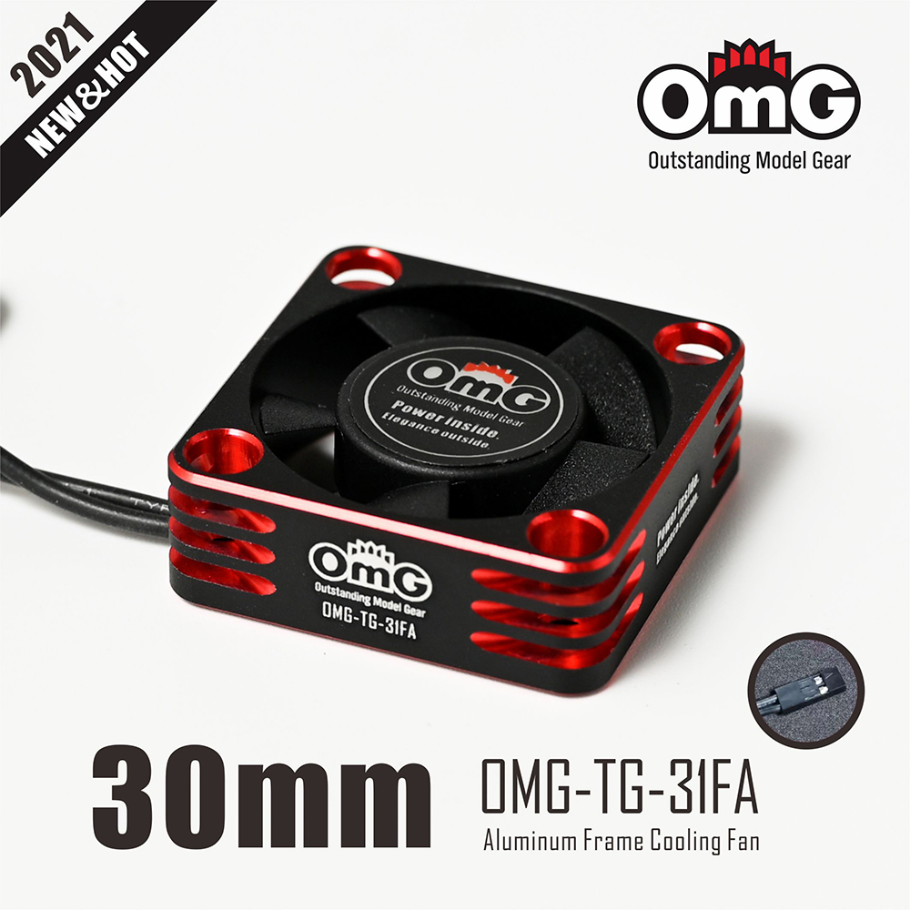 OMG-TG-31FA High Speed Aluminum Frame Cooling Fan For 1:10 RC Drifte/On-Road Car's Motor