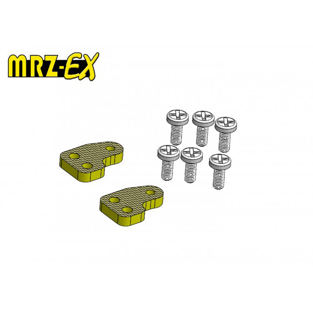 ATOMIC MRZ EX Lower Arm Droop Plate W/ M1.2 Screws (2 Set) MRZ-EX-01