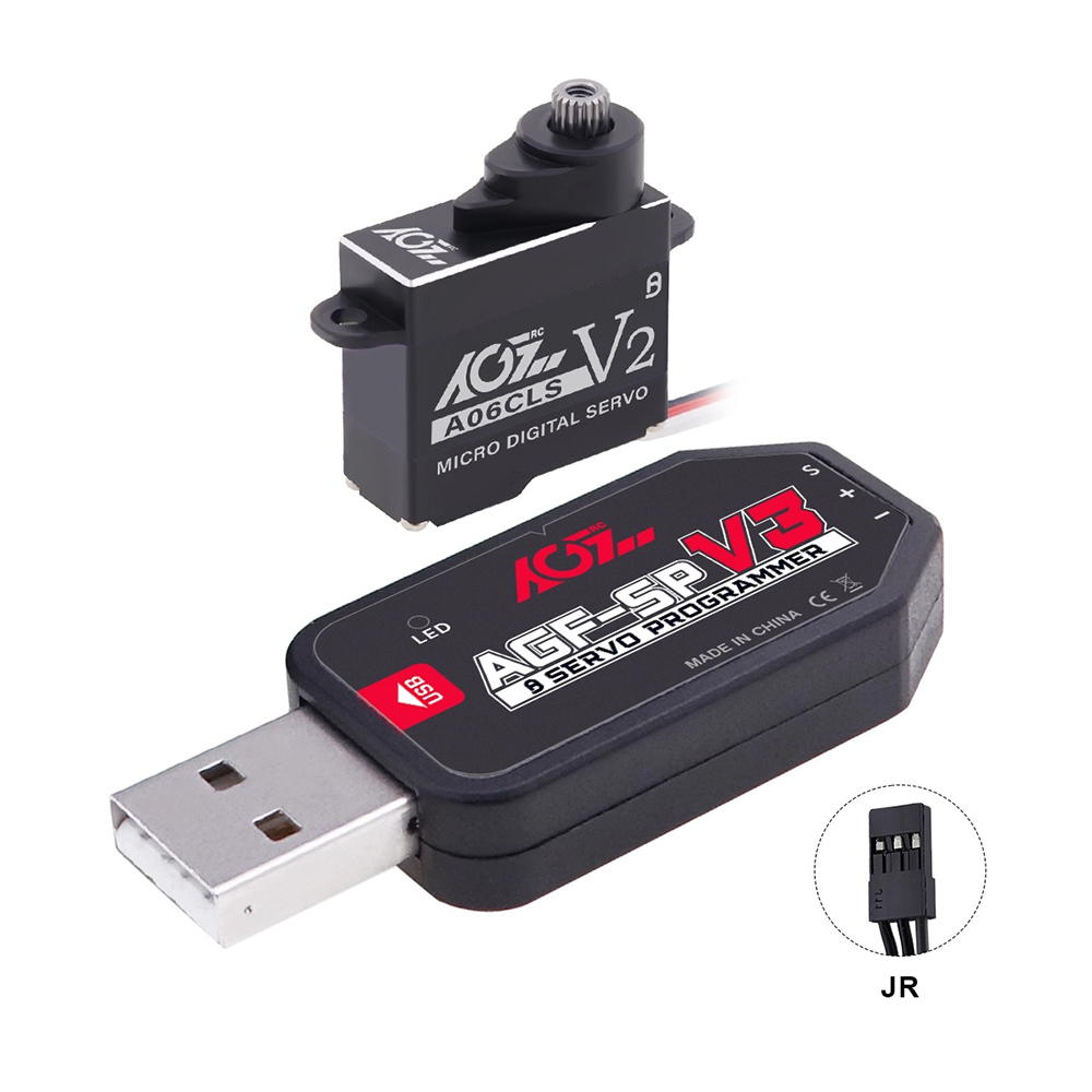 AGFRC A06CLS V2 Aluminum Case 15T/20T High Precision 3KG 0.052Sec MG 7g Micro Digital Servo for Mini Size Airplane Car A06CLS V2