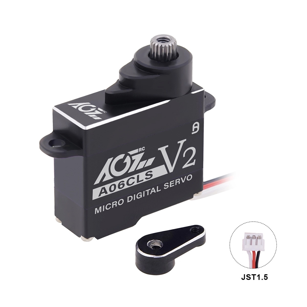 AGFRC A06CLS V2 Aluminum Case 15T/20T High Precision 3KG 0.052Sec MG 7g Micro Digital Servo for Mini Size Airplane Car A06CLS V2