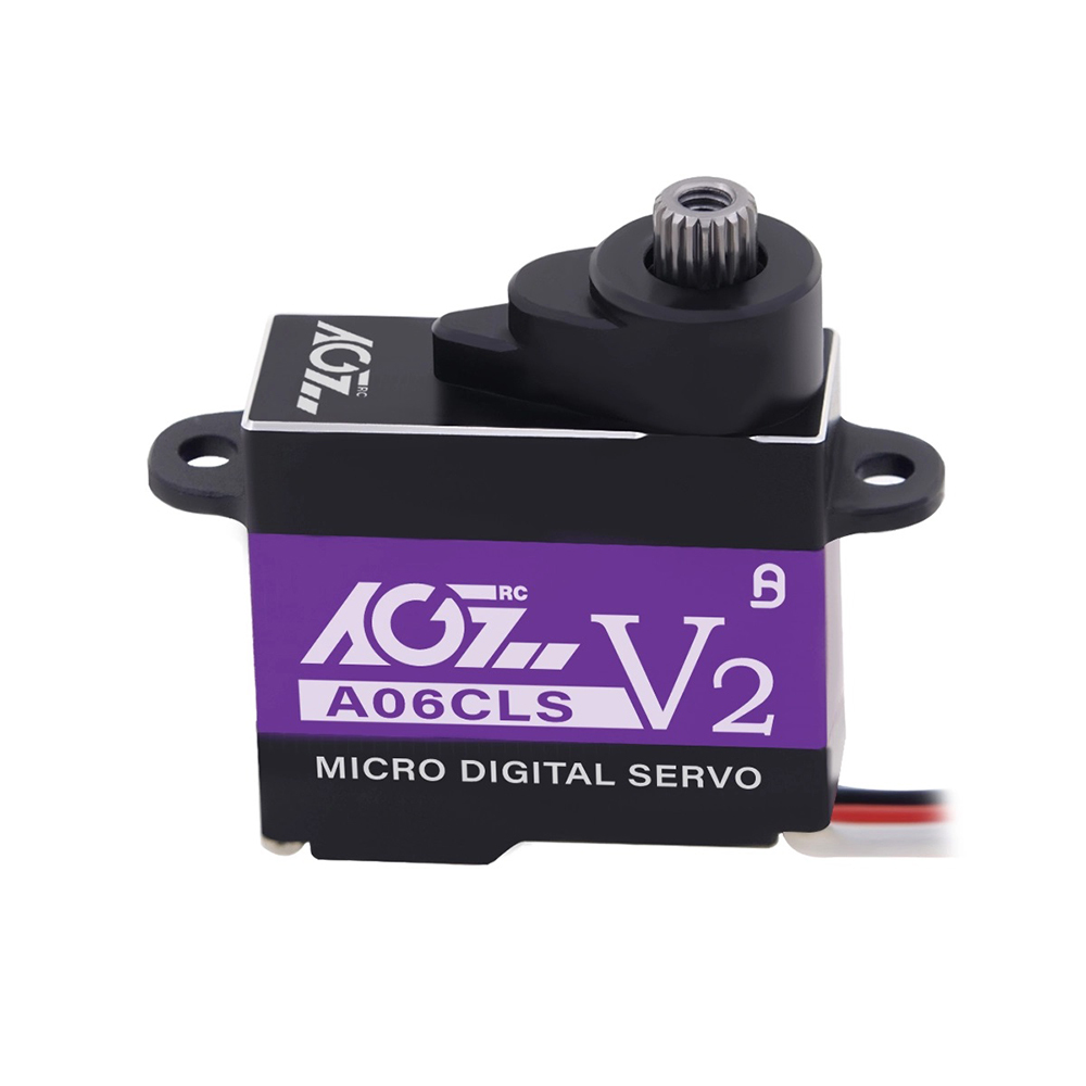 AGFRC A06CLS V2 Aluminum Case 15T/20T High Precision 3KG 0.052Sec MG 7g Micro Digital Servo for Mini Size Airplane Car A06CLS V2 (20T)