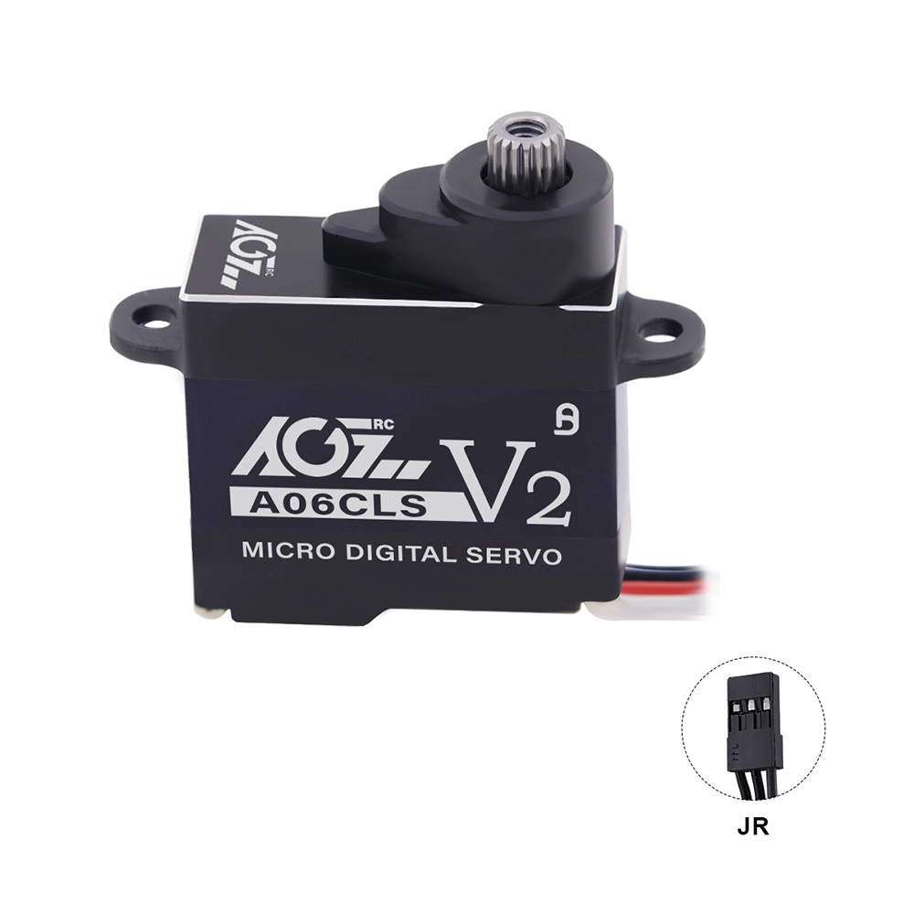 AGFRC A06CLS V2 Aluminum Case 15T/20T High Precision 3KG 0.052Sec MG 7g Micro Digital Servo for Mini Size Airplane Car A06CLS V2