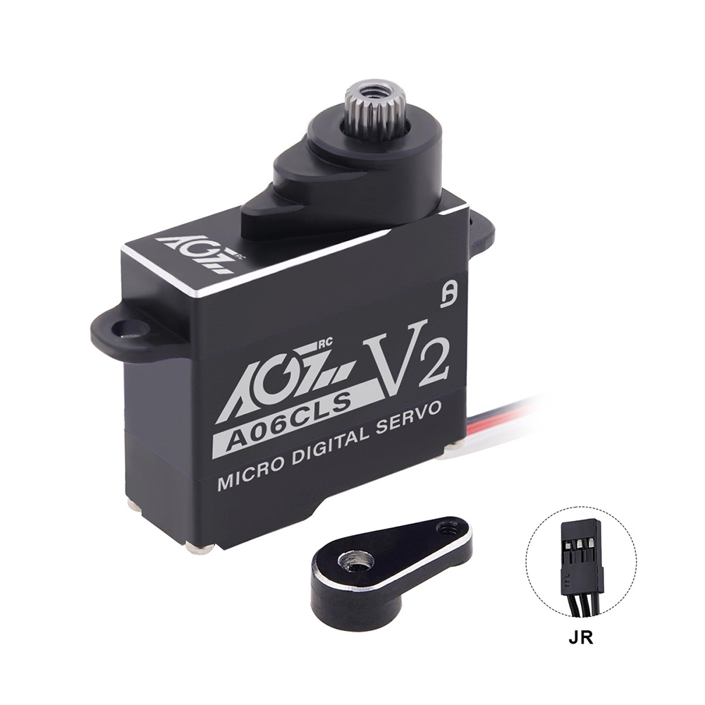 AGFRC A06CLS V2 Aluminum Case 15T/20T High Precision 3KG 0.052Sec MG 7g Micro Digital Servo for Mini Size Airplane Car A06CLS V2