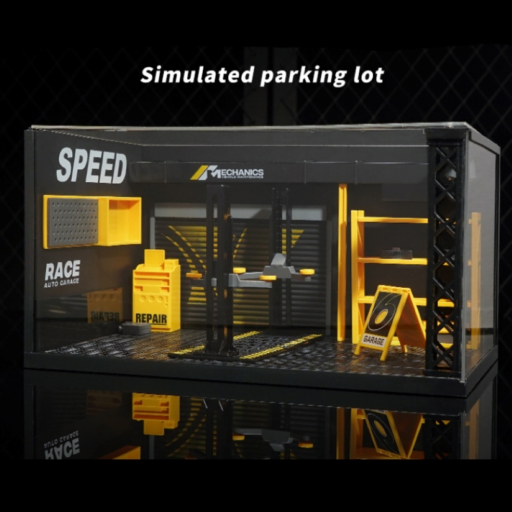 1/24 1/28 Scale Car Garage 1Parking with LED MY66-M1250