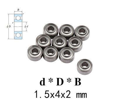 GT55 Racing Bearing 1.5X4x2mm (10PCS)