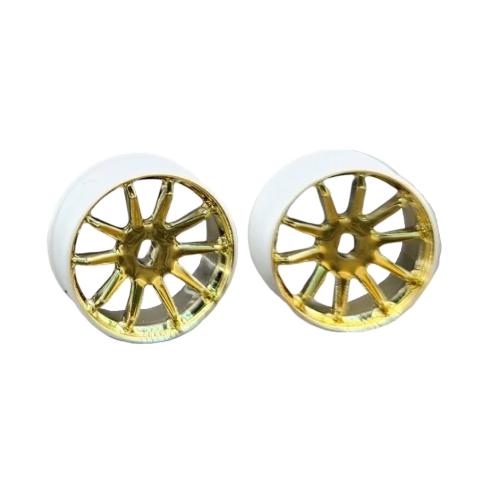 GL Racing 4WD R10 Machine Cutted Chrome Rim WHC003-G WHC004-G