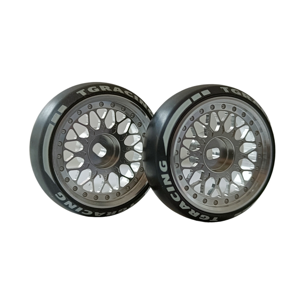 TG Racing 1/24 1/28 MINI-Z AWD CNC Metal Wheel With Drift Tires OD 27.2mm Offset 1.5 (2Pcs)