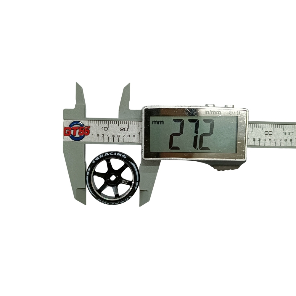 TG Racing 1/24 1/28 MINI-Z AWD CNC Metal Wheel With Drift Tires OD 27.2mm Offset 0.5 and 1.5 (2Pcs)