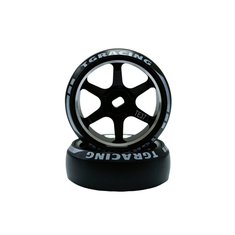 TG Racing 1/24 1/28 MINI-Z AWD CNC Metal Wheel With Drift Tires OD 27.2mm Offset 0.5 and 1.5 (2Pcs)