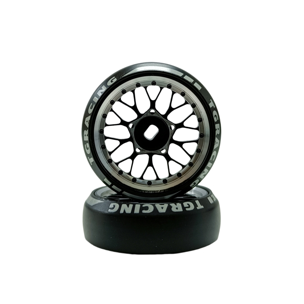 TG Racing 1/24 1/28 MINI-Z AWD BBS Metal Wheel With Drift Tires OD 27.2mm Offset 0.5 and 1.5 (2Pcs)