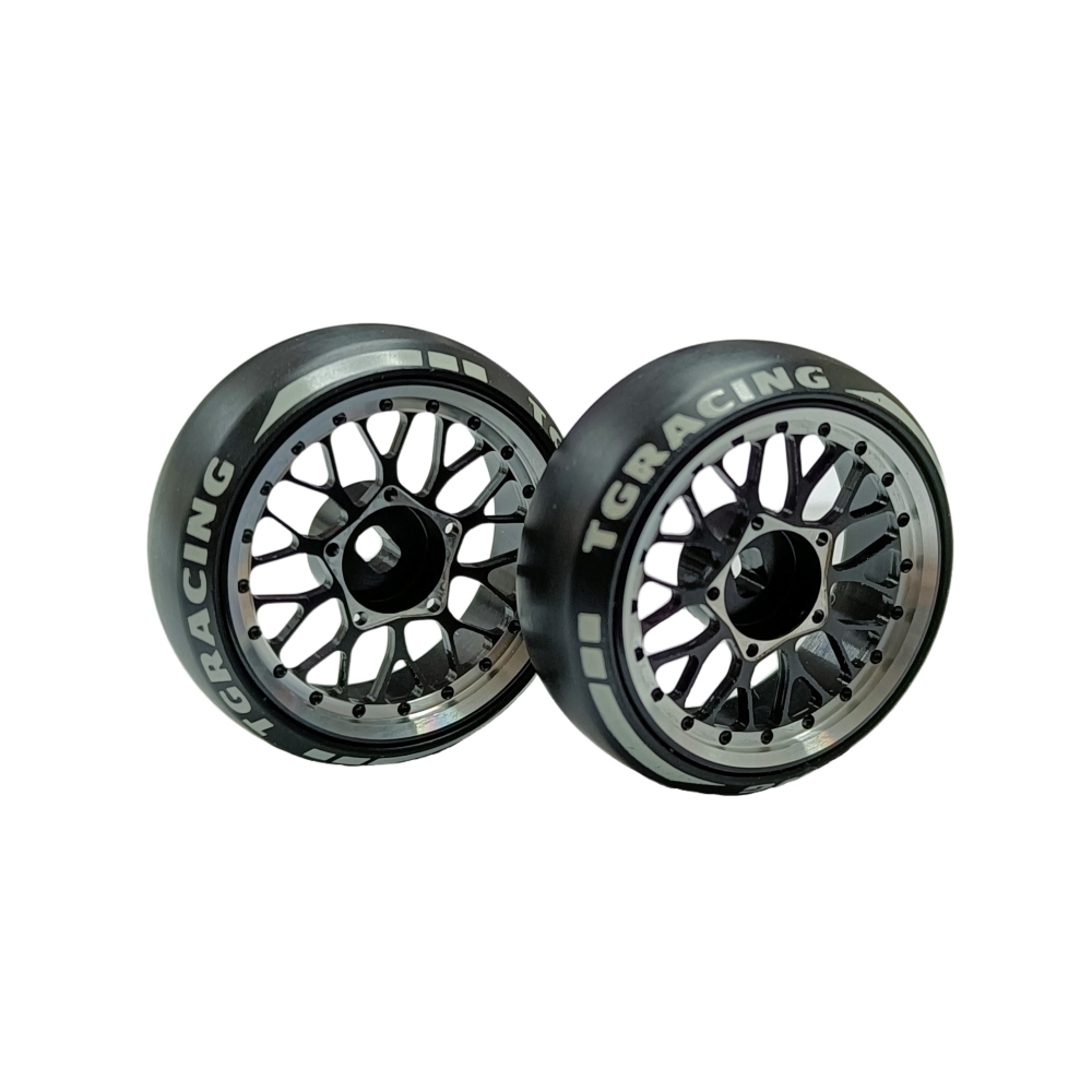 TG Racing 1/24 1/28 MINI-Z AWD BBS Metal Wheel With Drift Tires OD 27.2mm Offset 0.5 and 1.5 (2Pcs)