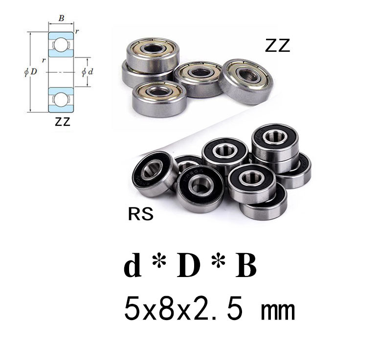 GT55 Racing Bearing 5x8x2.5mm (10PCS)