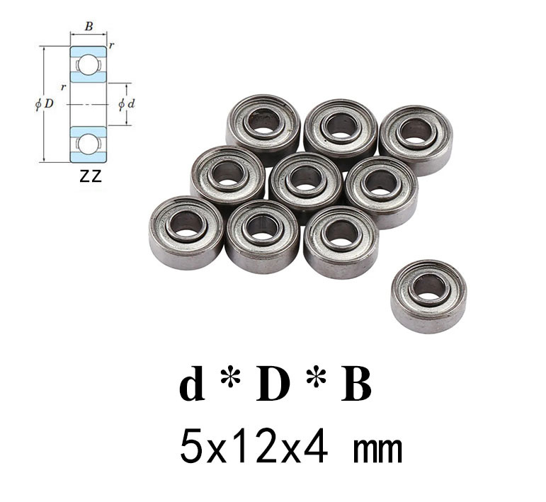 GT55 Racing Bearing 5x12x4  mm (10PCS)