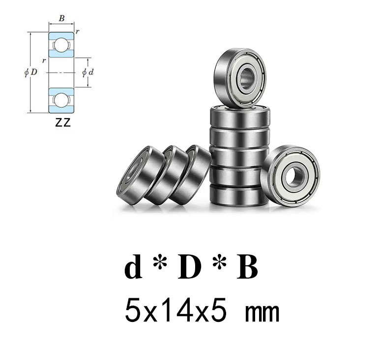 GT55 Racing Bearing 5x14x5mm (10PCS)