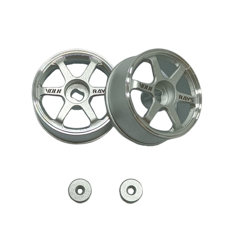 LS Studio LSD 1/27 CNC Wheel (OD 20MM) Silver 2PCS TE37