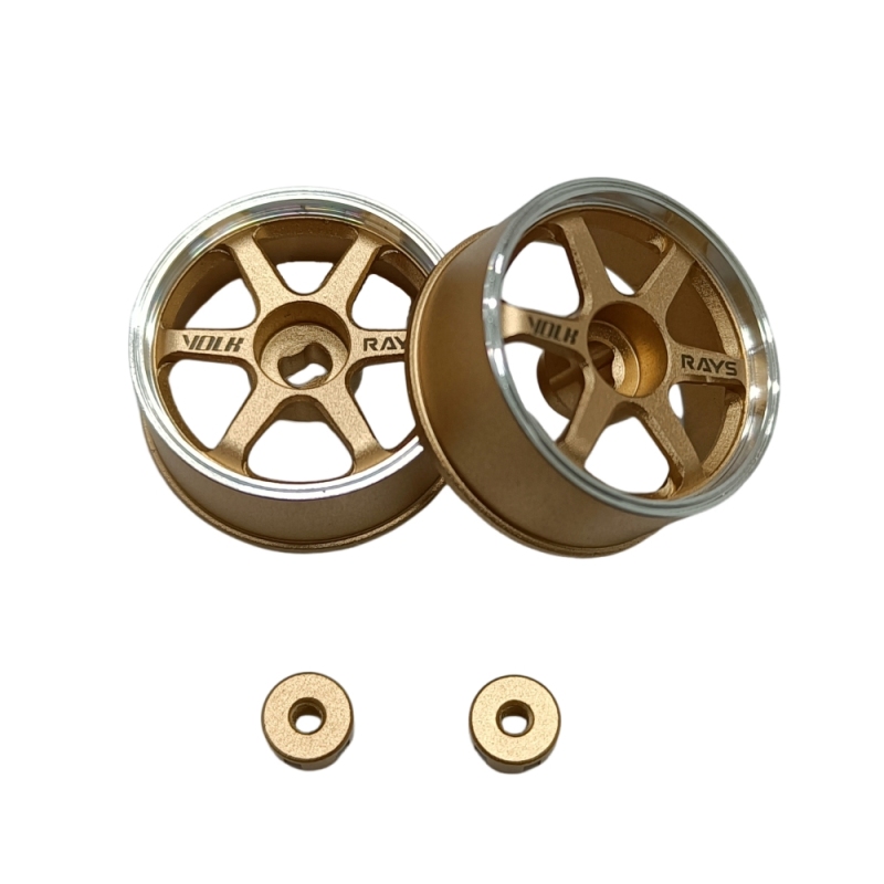LS Studio LSD 1/27 CNC Wheel (OD 20MM) Gold 2PCS TE37