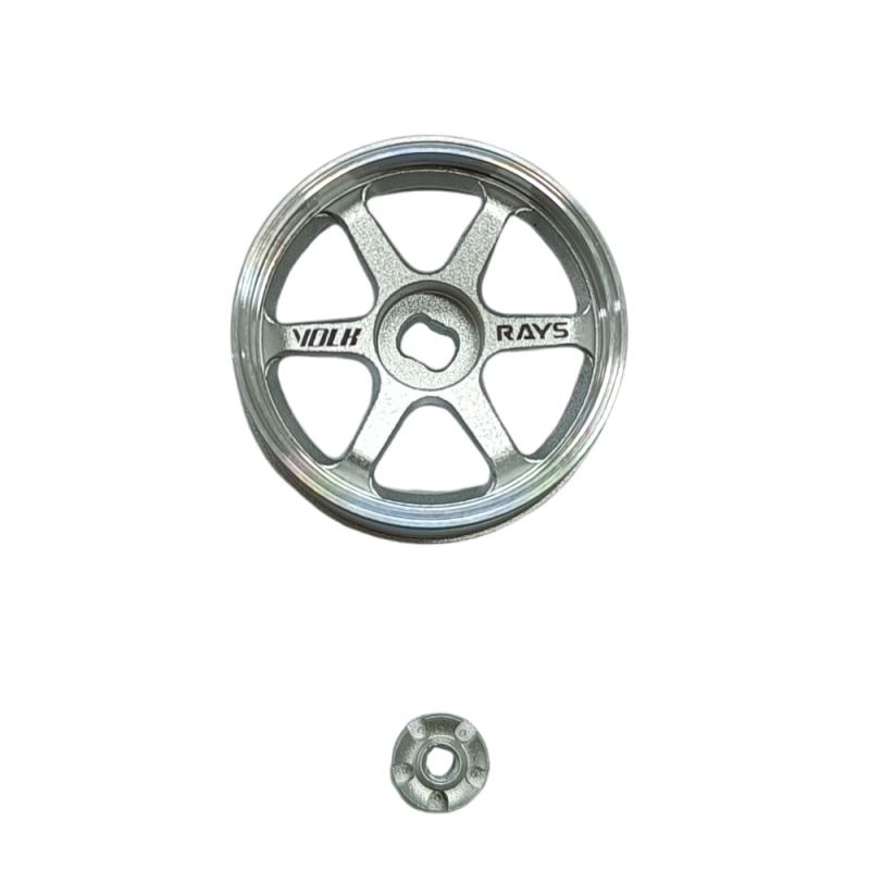 LS Studio LSD 1/27 CNC Wheel (OD 20MM) Silver 2PCS TE37