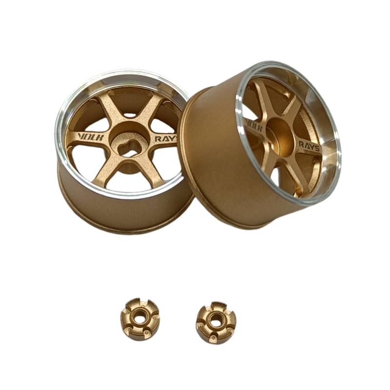 LS Studio LSD 1/27 CNC Wheel (OD 20MM) Gold 2PCS TE37