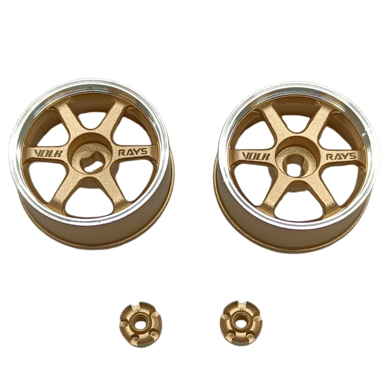 LS Studio LSD 1/27 CNC Wheel (OD 20MM) Gold 2PCS TE37