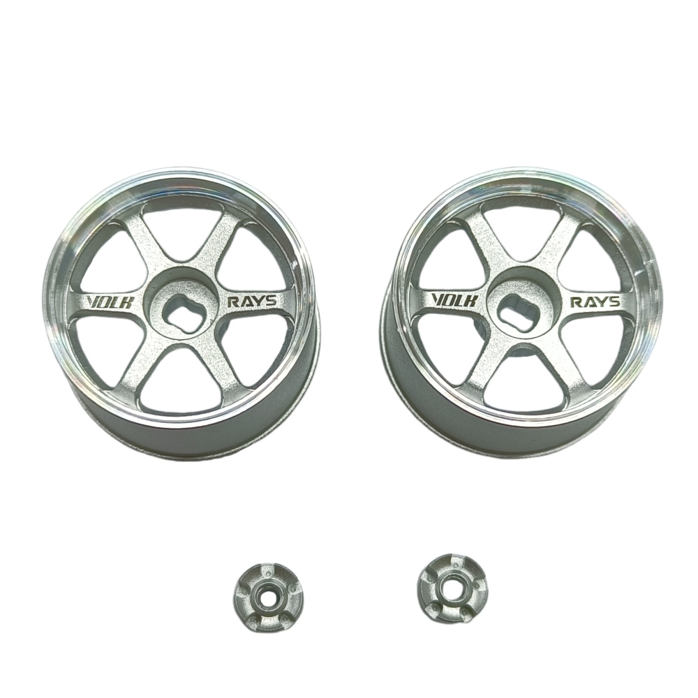 LS Studio LSD 1/27 CNC Wheel (OD 20MM) Silver 2PCS TE37