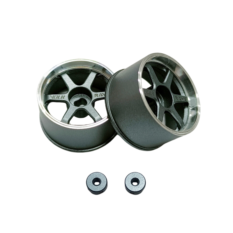 LS Studio LSD 1/27 CNC Wheel (OD 20MM) TITANIUM 2PCS TE37