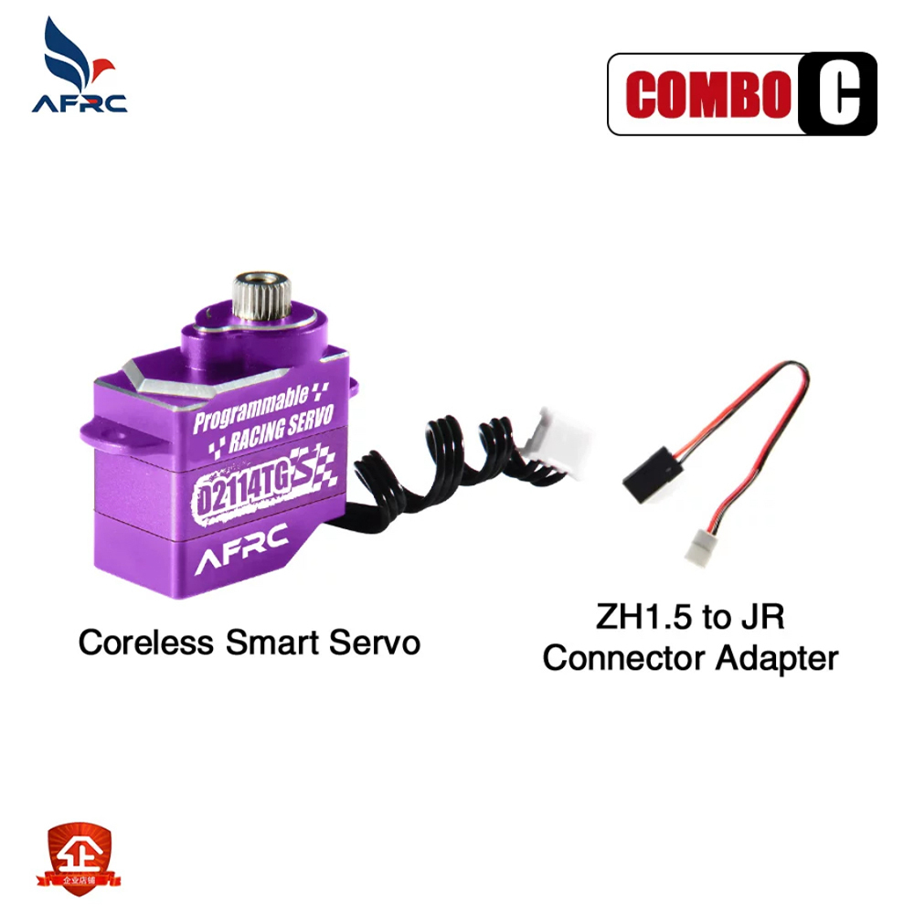 AFRC-D2114TG-S Purple Programmable Servo 11g All Metal Ultra Quiet Servo for 1/24 1/28 MINI Cars #D2114TG-SP