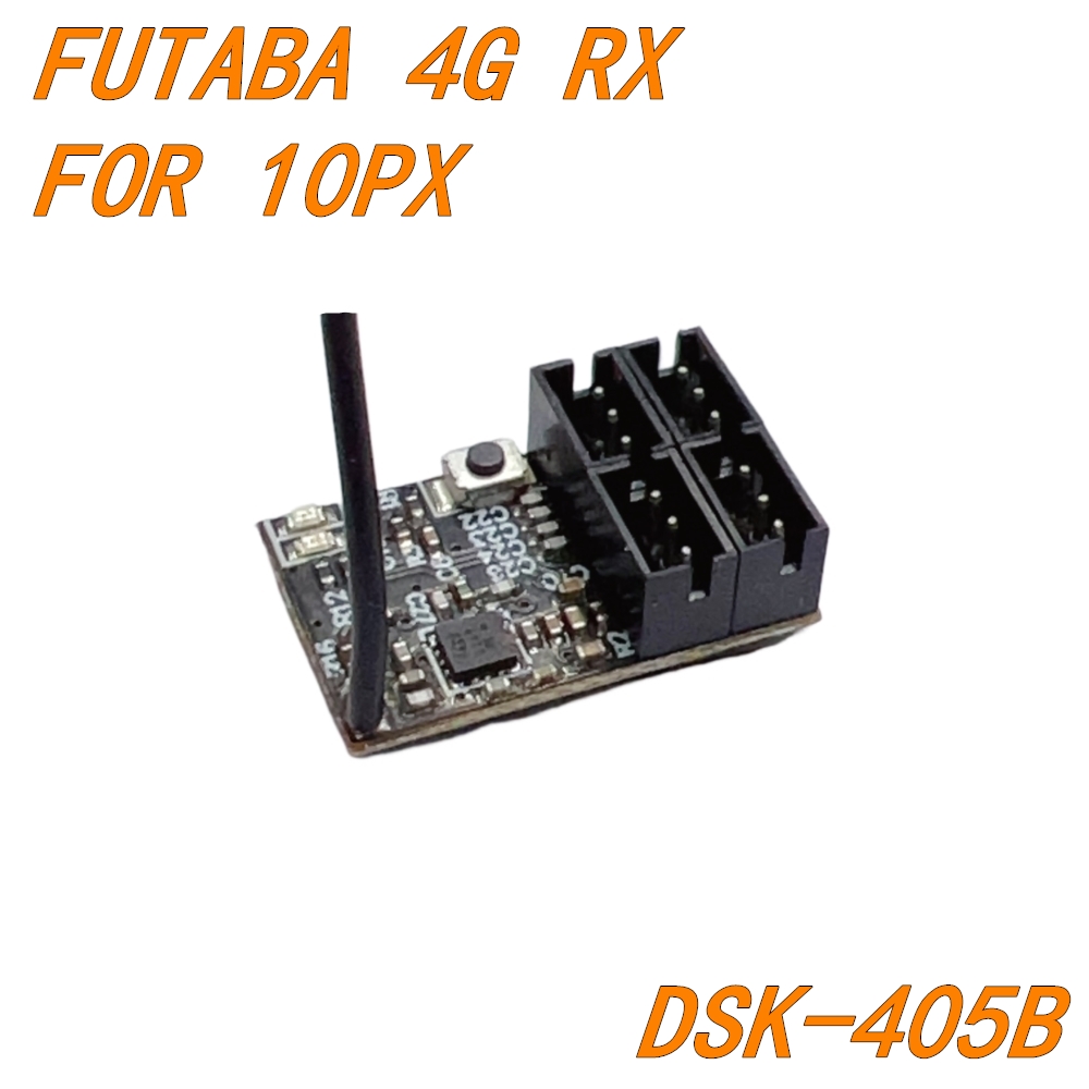 NEW FUTABA F-4G 4CH ANTENNA RECEIVER DSK-405B For 10PX GT55RACING