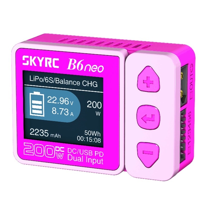 SkyRC B6neo DC 200W Charger PINK SK-100198-01