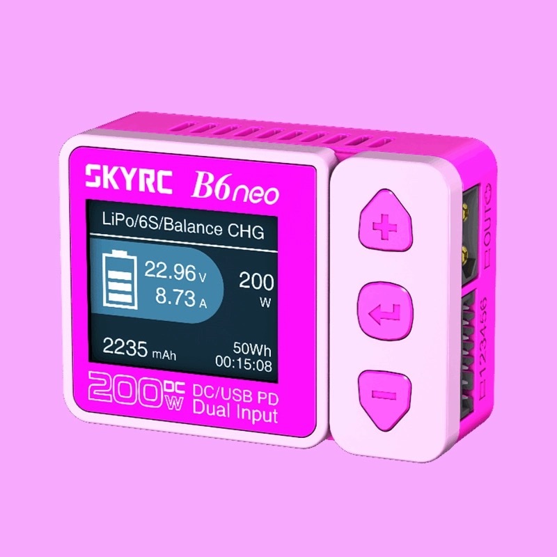 SkyRC B6neo DC 200W Charger PINK SK-100198-01