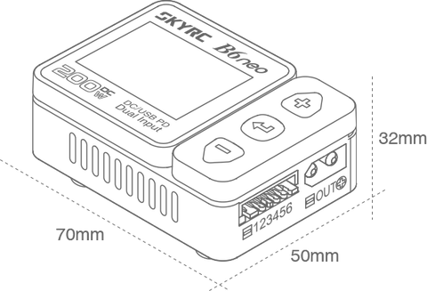 SkyRC B6neo DC 200W Charger RED SK-100198-01