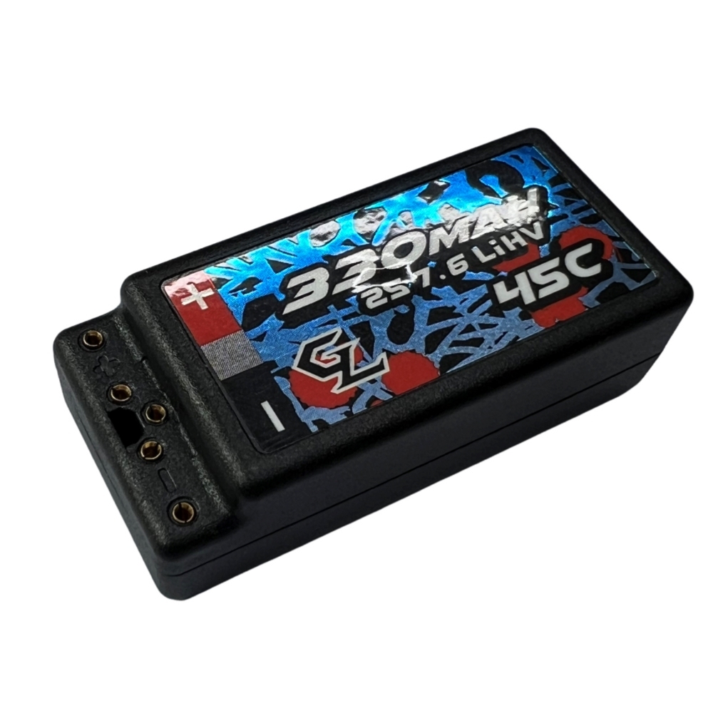 GL Racing 2S 330mAh LiHV Hardcase Battery GL-LiHV330 For 1/28 1/24 RC CAR