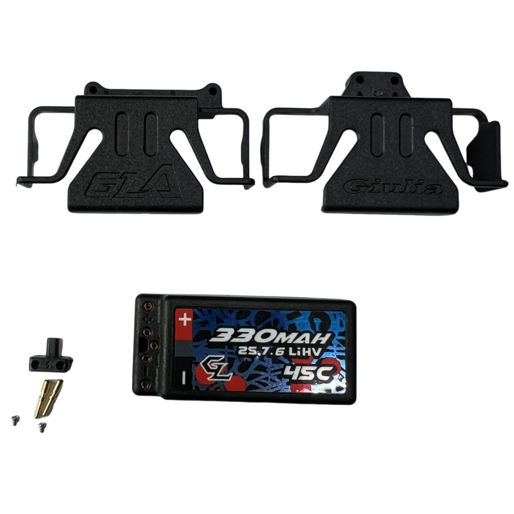 GL Racing 2S 330mAh LiHV Hardcase Battery GL-LiHV330 For 1/28 1/24 RC CAR
