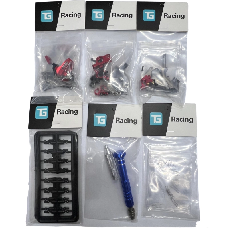 (RED) TG RACING 1/24 1/28 RWD Drift Car KIT Formal Edition Without Electronics