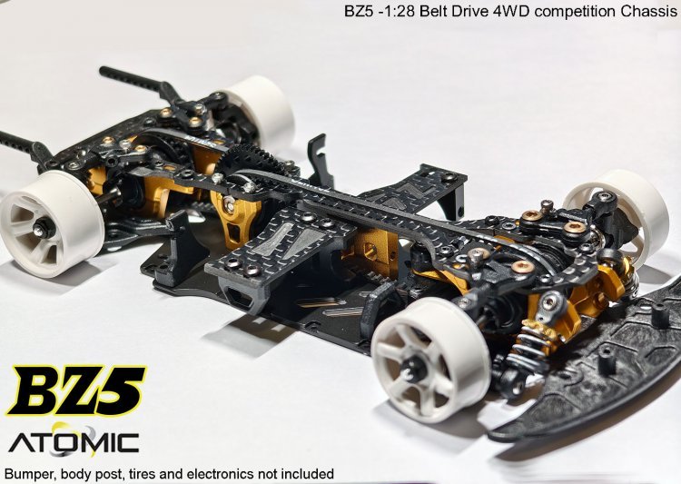 ATOMIC BZ5 BELT DRIVE 4WD CHASSIS KIT (NO ELECTRONICS) BZ5-KIT