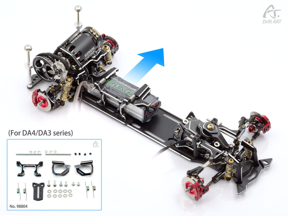 98804 Drift ART Swap Master Expandable Battery Holder Inspired By Supercars For DA3