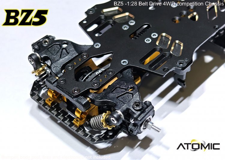 ATOMIC BZ5 BELT DRIVE 4WD CHASSIS KIT (NO ELECTRONICS) BZ5-KIT