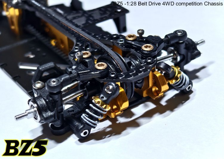ATOMIC BZ5 BELT DRIVE 4WD CHASSIS KIT (NO ELECTRONICS) BZ5-KIT
