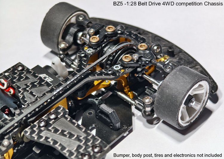 ATOMIC BZ5 BELT DRIVE 4WD CHASSIS KIT (NO ELECTRONICS) BZ5-KIT