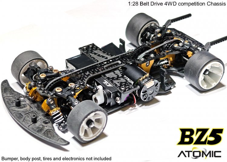 ATOMIC BZ5 BELT DRIVE 4WD CHASSIS KIT (NO ELECTRONICS) BZ5-KIT