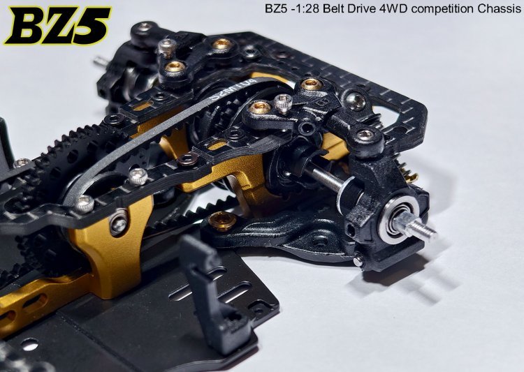 ATOMIC BZ5 BELT DRIVE 4WD CHASSIS KIT (NO ELECTRONICS) BZ5-KIT