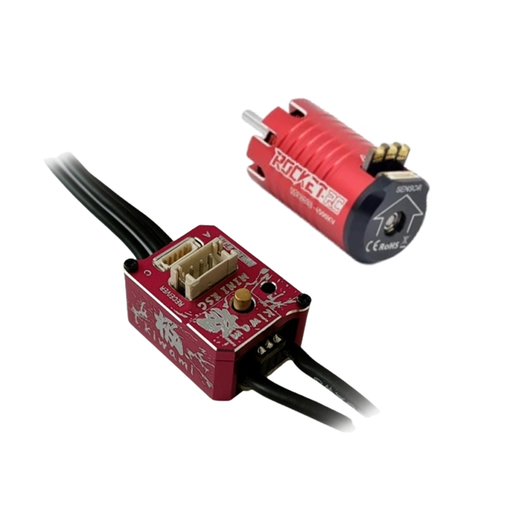 Rocket KIWAMI MINI Sensored Brushless ESC+Motor Combo RED (KIWAMI ESC + 1525 Motor)