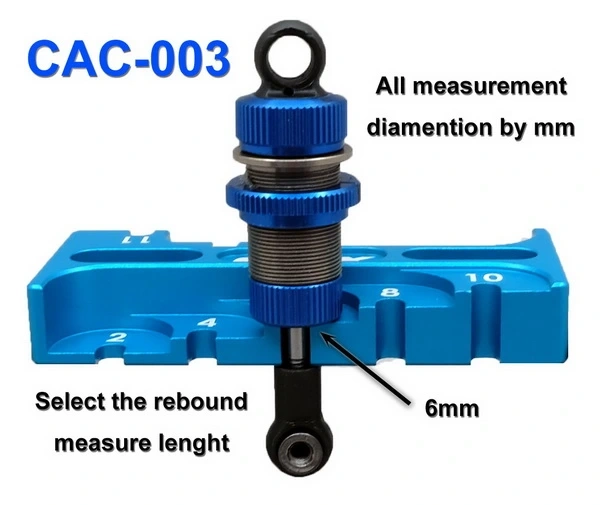 RC-COX Alu. 6061 Suspension Rebound Gauge Multi Tool (Black) For 1/10 RC CAC-003-BK
