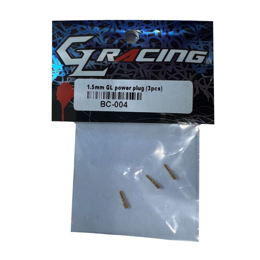 GL RACING 1.5mm GL Power Plug (3 pcs) BC-004