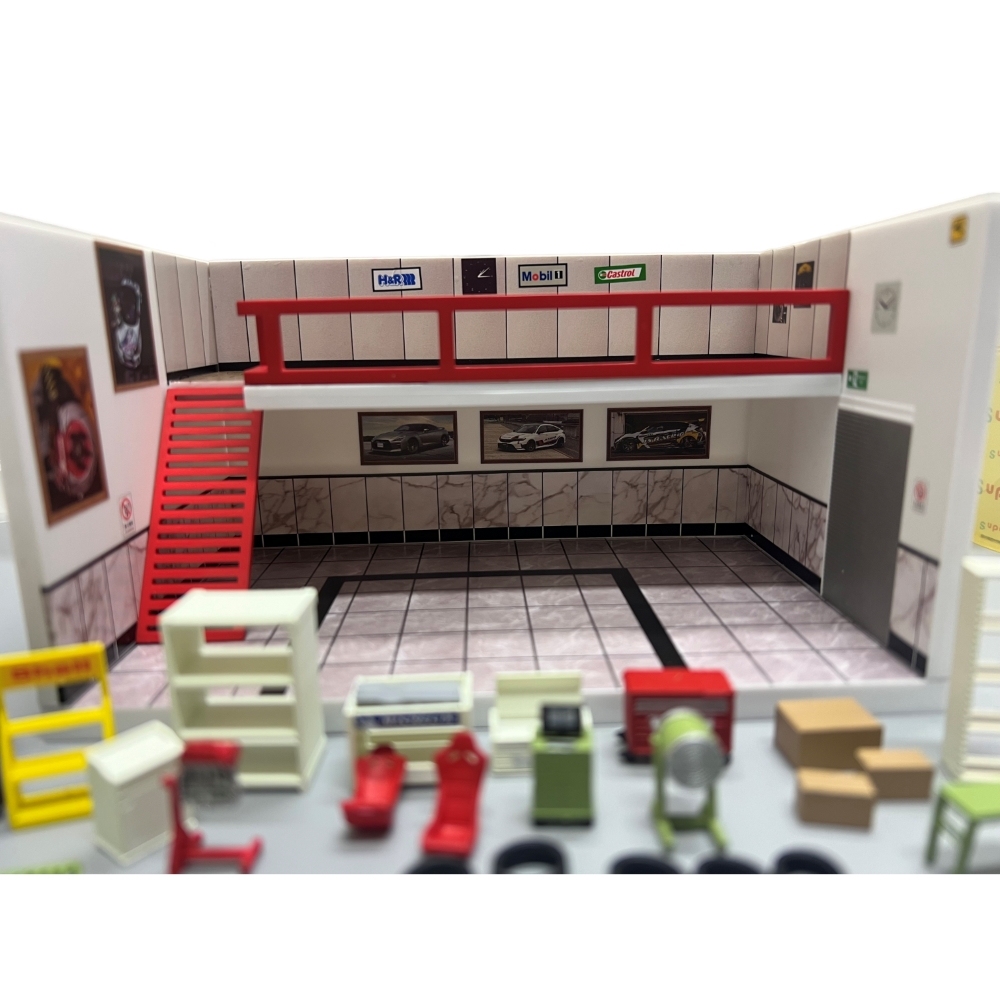 1/64 Garage Maintenance Scene